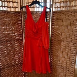 Milano One Shoulder Red Dress